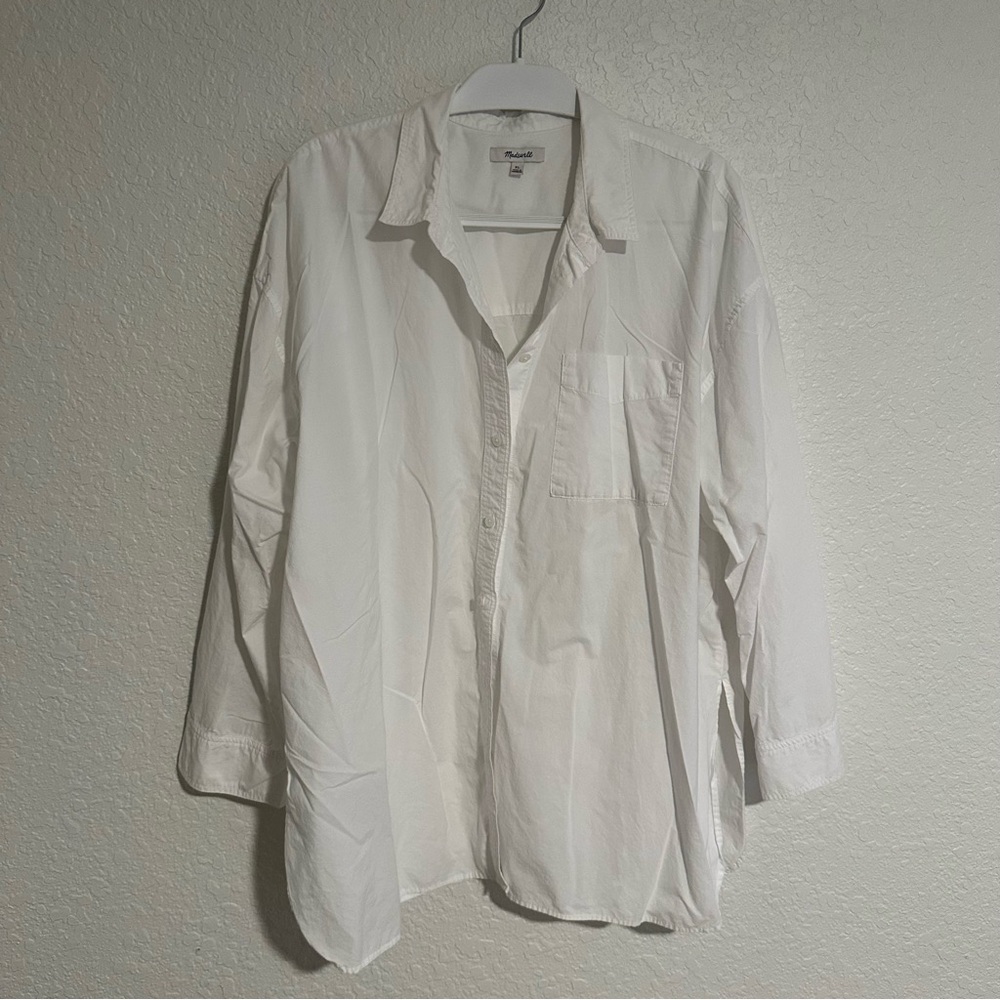 Madewell Classic White Button Down Shirt
